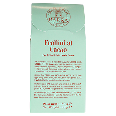 Mulin Barot,Frollino al Cacao Gluten Free