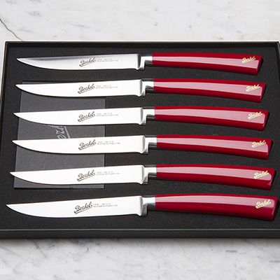 Berkel, Elegance Steak Messer Rot 6 er Set