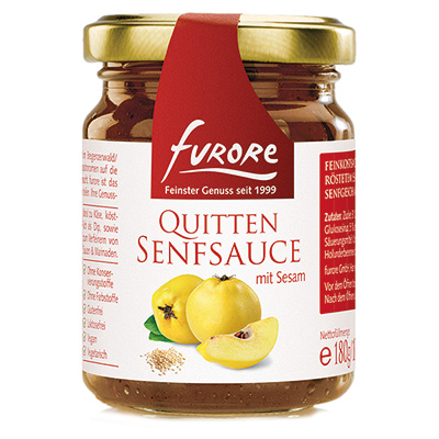 Furore, Quitten Senfsauce mit Sesam