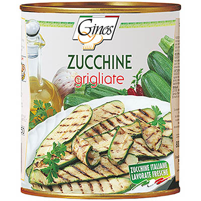 Ginos, Zucchine grigliate italiane  dal fresco in olio girasole