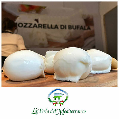 La Perla del Mediterraneo, Mozzarella di Bufala Campana senza lattosio  DOP (10 x 200g)