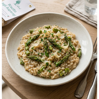 Olmo, Risotto agli Asparagi 