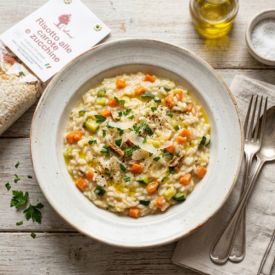 Olmo, Risotto alle Carote e Zucchine
