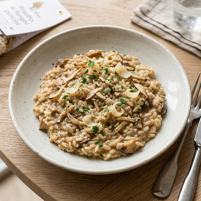 Olmo, Risotto ai Funghi Porcini