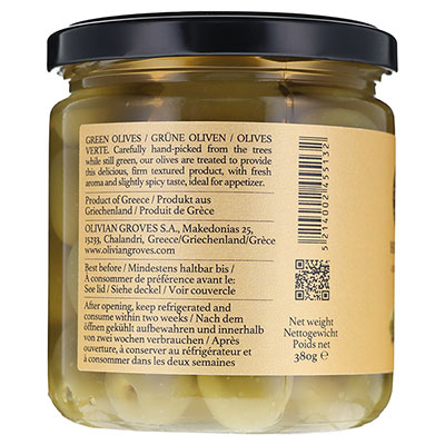 Olivian Groves, Hrysos Green Olive in Brine