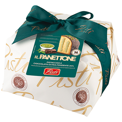 Pisti, Panettone Incarto farcito di crema al pistacchio