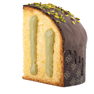 Pisti, Panettone Incarto farcito di crema al pistacchio