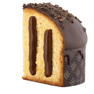 Pisti, Panettone Incarto farcito di crema al cioccolato con “Cioccolato di Modica IGP”