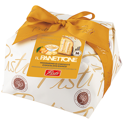 Pisti, Panettone Incarto farcito di crema al mandarino di Ciaculli