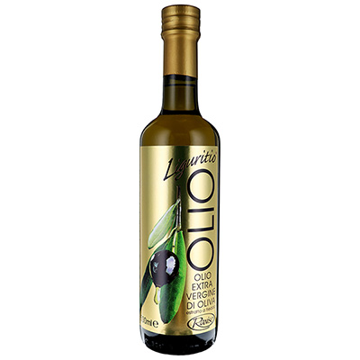 Ranise, Oro Liguritio, Olio extra vergine d'Oliva, bottiglia trasparente