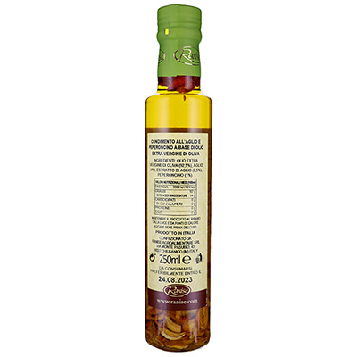 Ranise, Condimento all' Olio extra Vergine di Olive per Pasta Aglio e Peperoncino