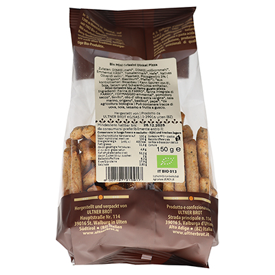 Ultner Brot, BIO Grissini Dinkel Pizza 150g