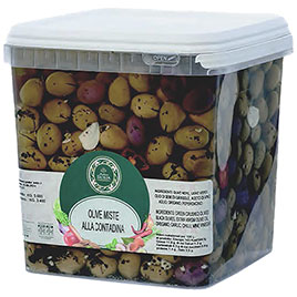 Antica Sicilia, Olive miste  con olio secchiello kg 5.5