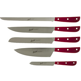 Berkel, Küchen-Messer Elegance Rot Chef 5 er Set