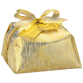 Flamigni, Panettone Linea Oro Incarto glassato con Mandorle