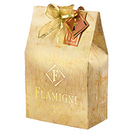 Flamigni, Panettone Linea Oro Sacchetto glassato con gocce di cioccolato