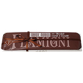 Flamigni, Torrone classico friabile con Mandorle ricoperto cioccolato