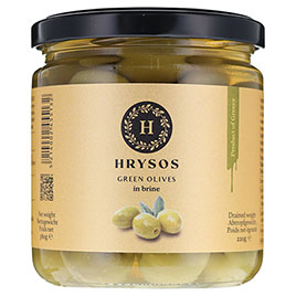 Olivian Groves, Hrysos Green Olive in Brine