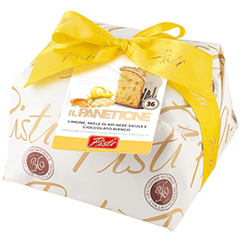 Pisti, Panettone Incarto con limone e miele di api nere