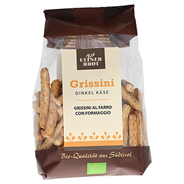 Ultner Brot, BIO Grissini Dinkel Käse 150g